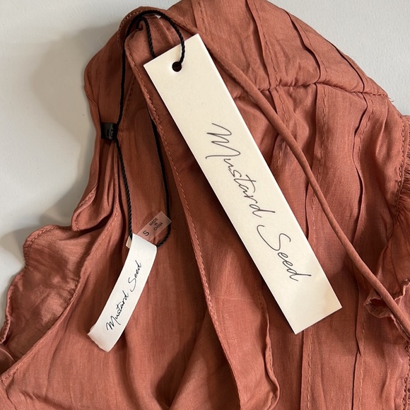 Mustard Seed Ruffled Rust Dress - Picture 7 of 7